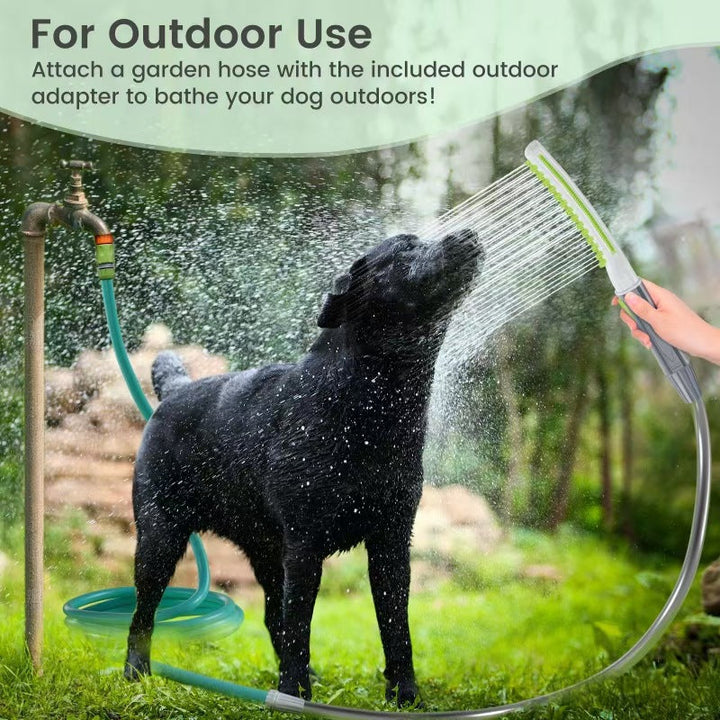 Transform Bath Time with the Ultimate Pet Bathing Brush Showerhead