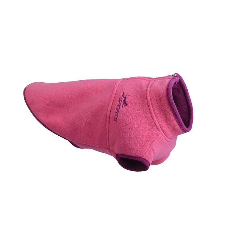 Solid Color Thick Polar Fleece Pet Sweater Warm Wear