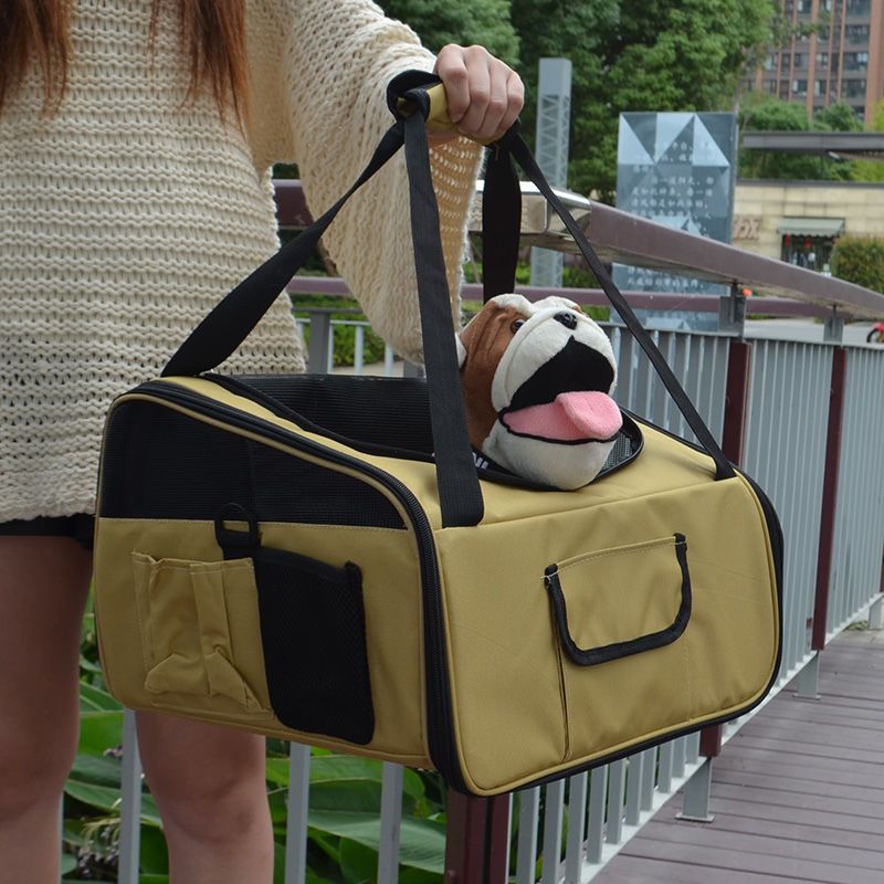 Portable Pet Backpack Diaper Style Travel Carry Bag