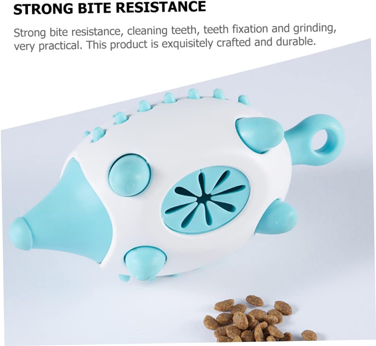 Pet Puzzle Treat Dispensing Squeaky Ball Bite-Resistant Toy