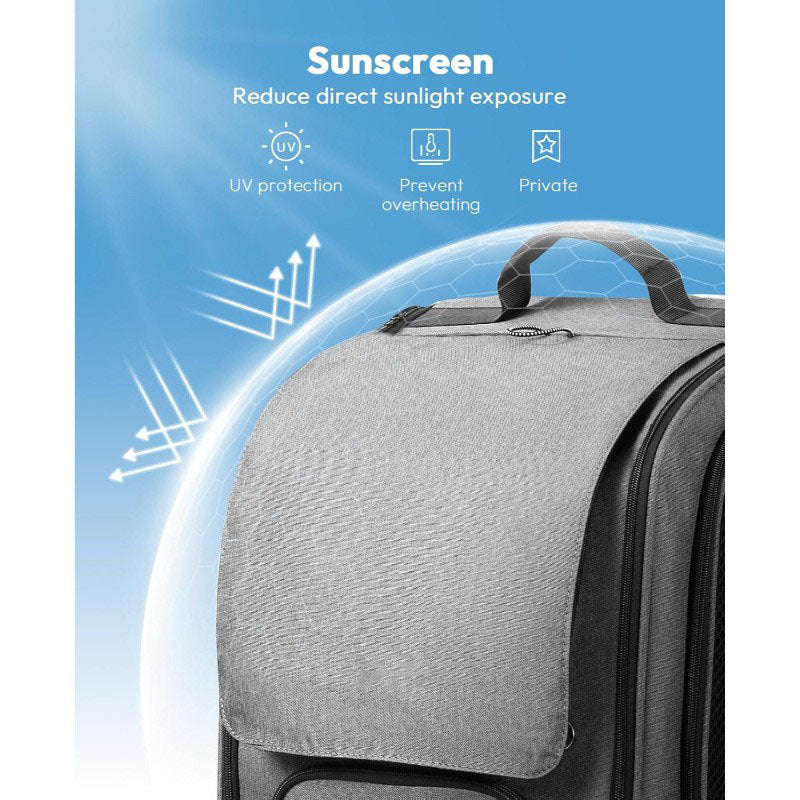 Portable Aviation Style Fashion Pet Backpack Breathable Travel Bag
