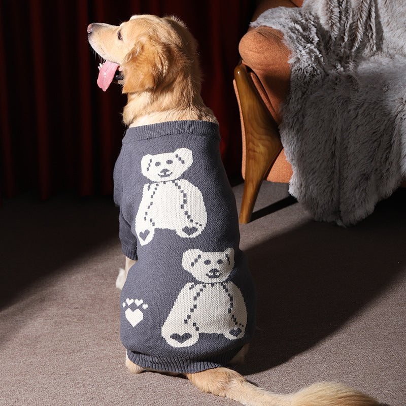 Pet Winter Thick Sweater Warm Large Size Clothing