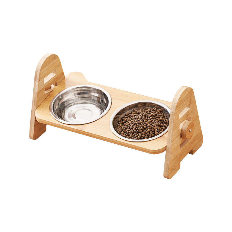 Oblique Neck Support Pet Drinking Bowl