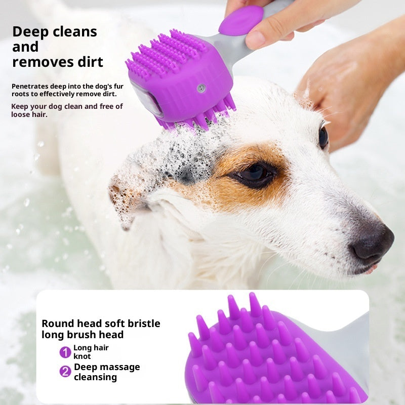 Pet Bath Brush Shower Cleaning Float Grooming Tool