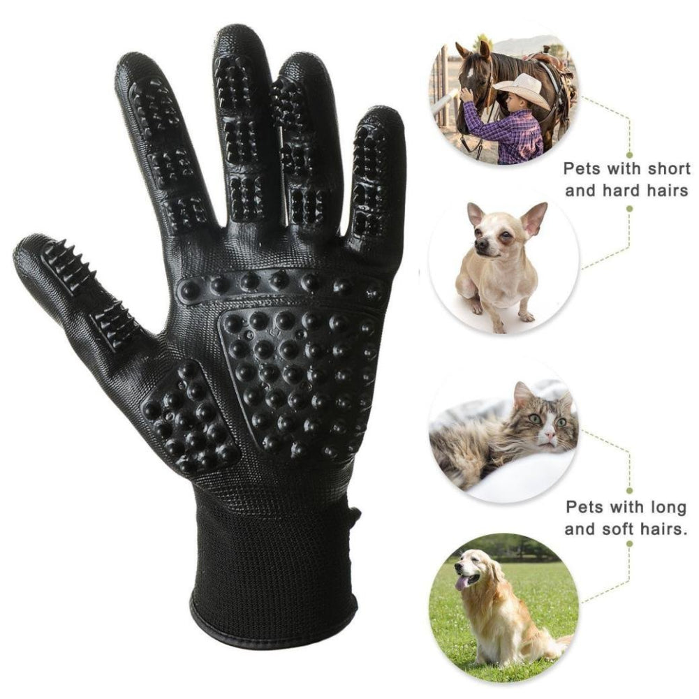 Pet Grooming Glove Soft Rubber Hair Removal Brush