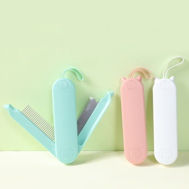 Pet Dematting Grooming Comb Hair Removal Massage Tool