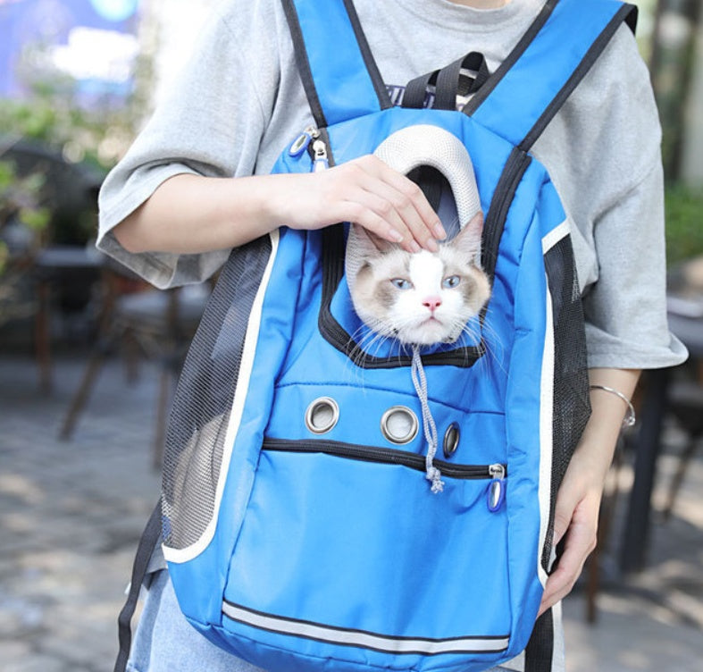 Pet Outing Backpack Travel Carrier Bag For Outdoor Use