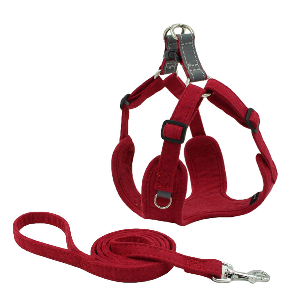Reflective Breathable Vest Style Pet Rope Leash Safety Harness