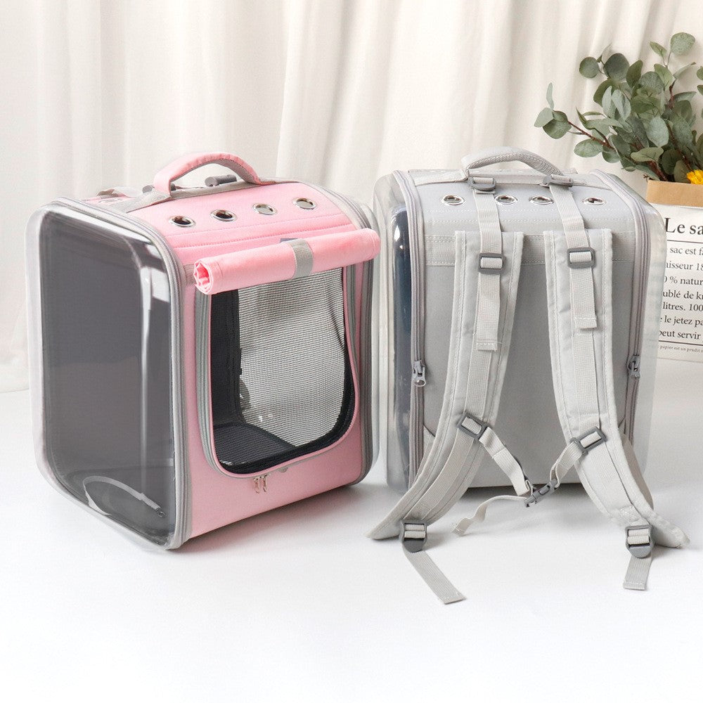 Portable Pet Backpack For Outdoor Travel Lightweight Carrier