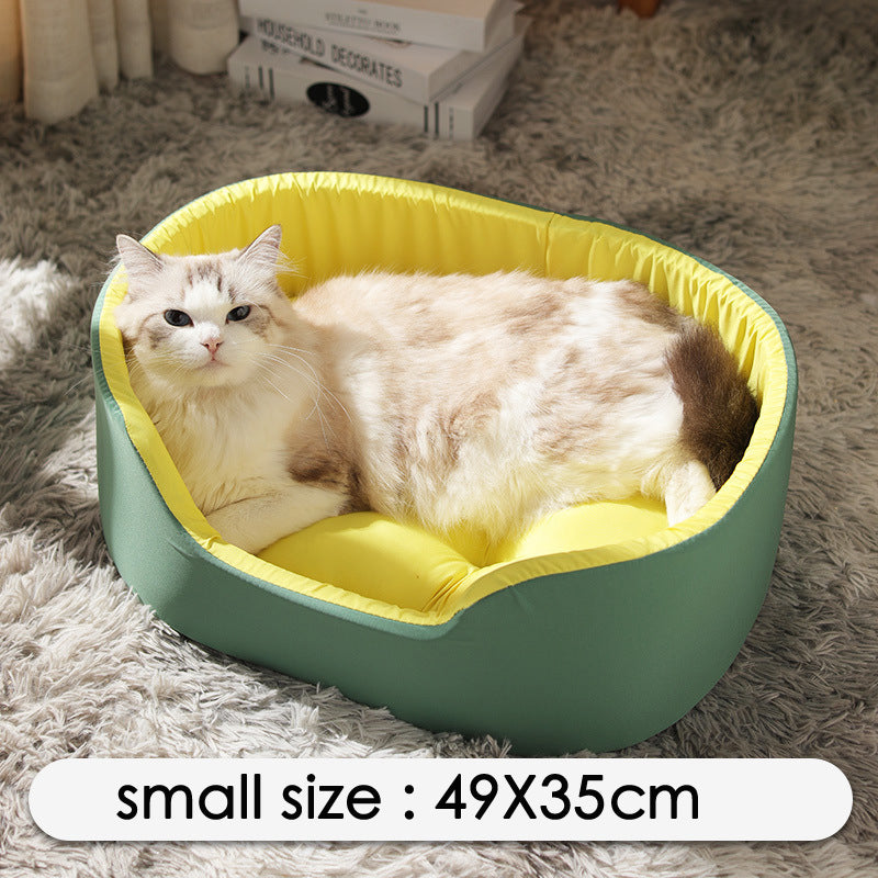 Pet Winter Warm Washable Kennel Bed