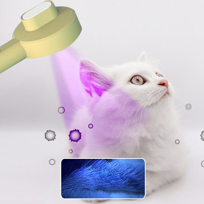 2 In 1 Pet Grooming Comb UVC Hair Detection Brush