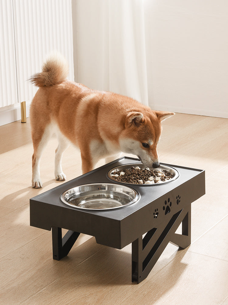 Portable Collapsible Pet Stainless Steel Folding Bowl Feeder