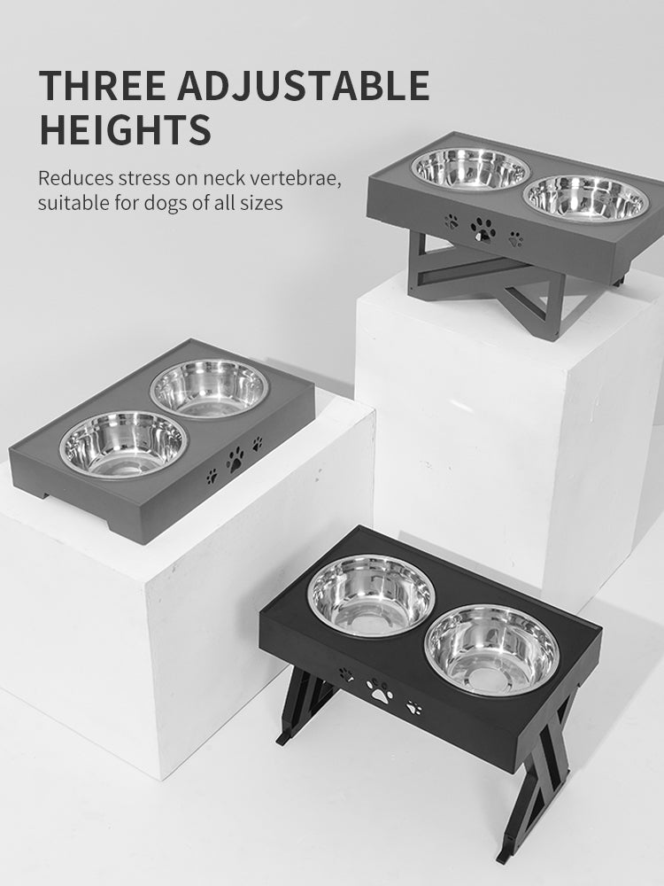 Portable Collapsible Pet Stainless Steel Folding Bowl Feeder