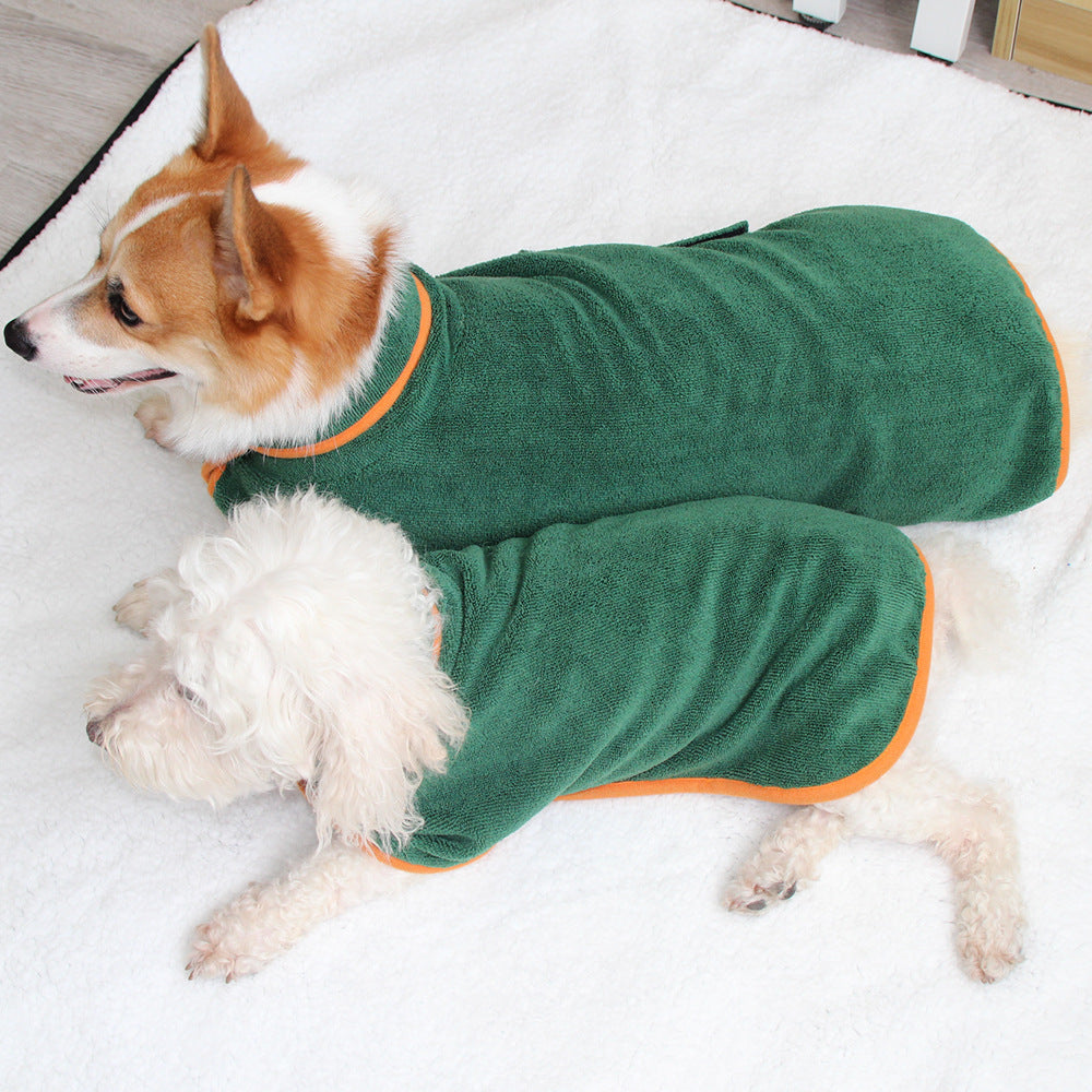 Pet Bathrobe Style Shirt Tucked Waist Comfort Clothing