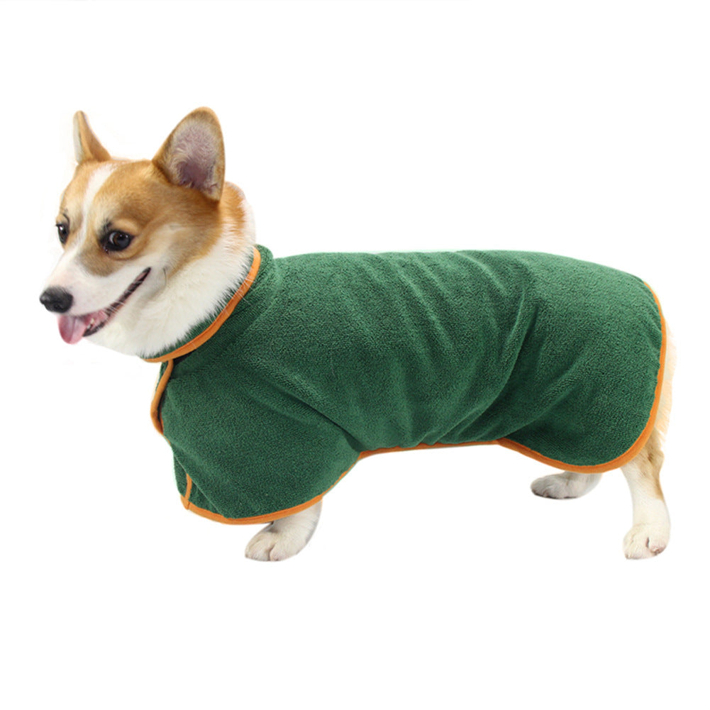 Pet Bathrobe Style Shirt Tucked Waist Comfort Clothing