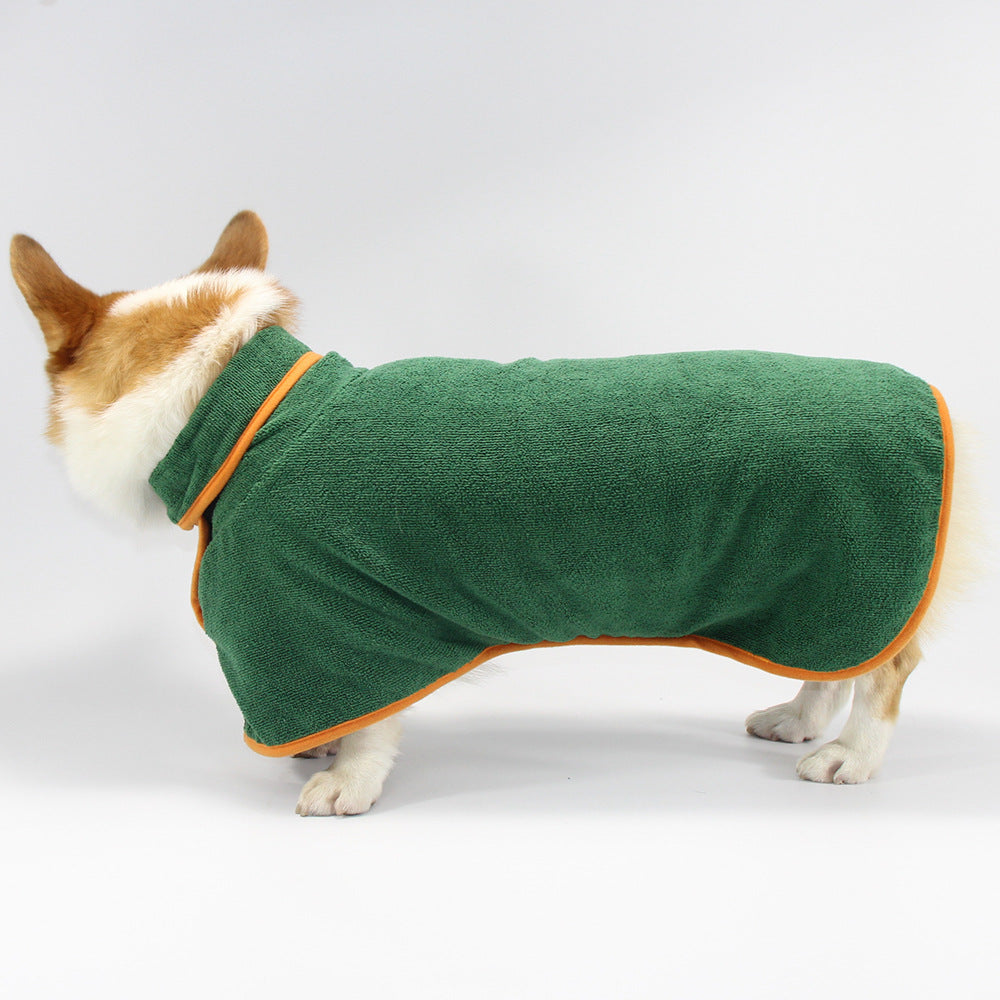Pet Bathrobe Style Shirt Tucked Waist Comfort Clothing