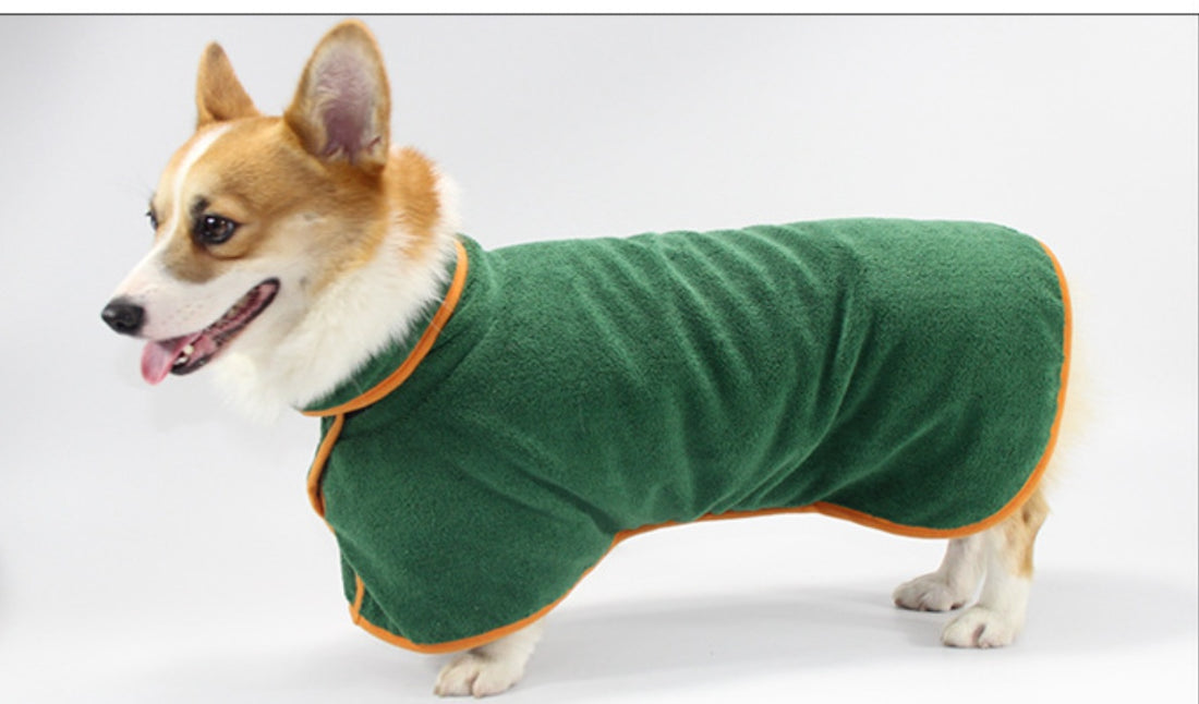 Pet Bathrobe Style Shirt Tucked Waist Comfort Clothing