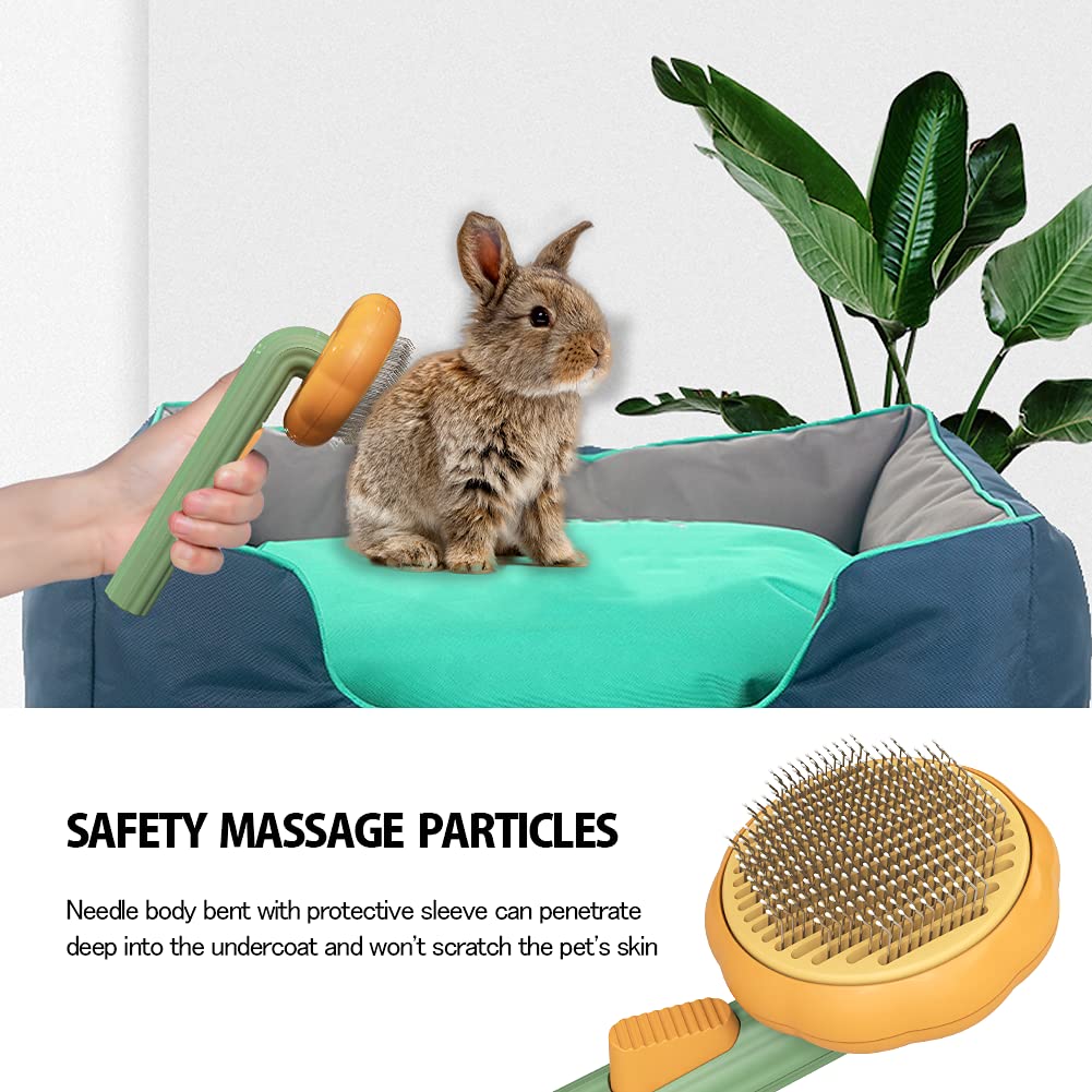 Self Cleaning Pet Slicker Brush Hair Removal Grooming Tool