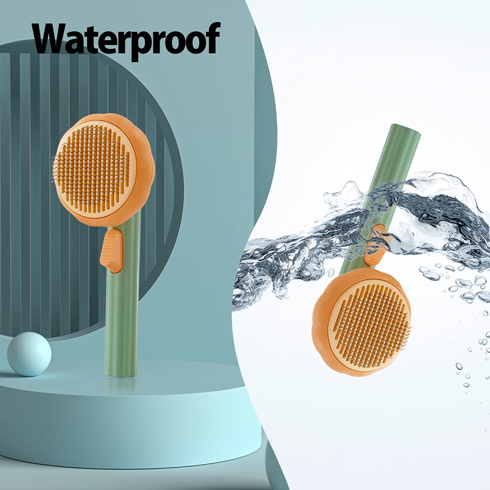 Self Cleaning Pet Slicker Brush Hair Removal Grooming Tool