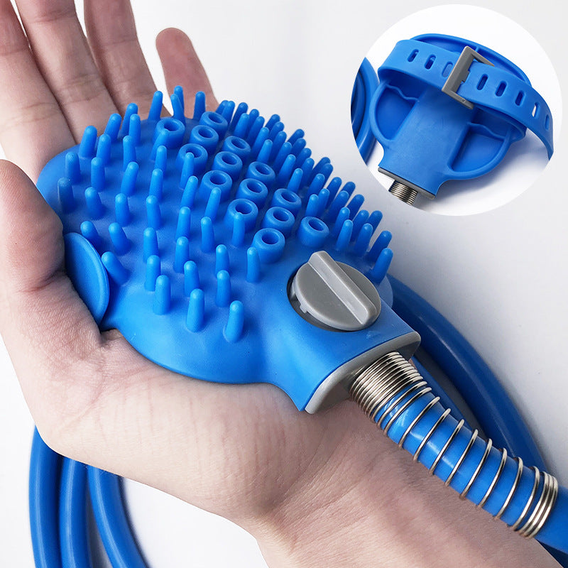 Pet Outdoor Bath Brush Shower Grooming Cleaning Tool