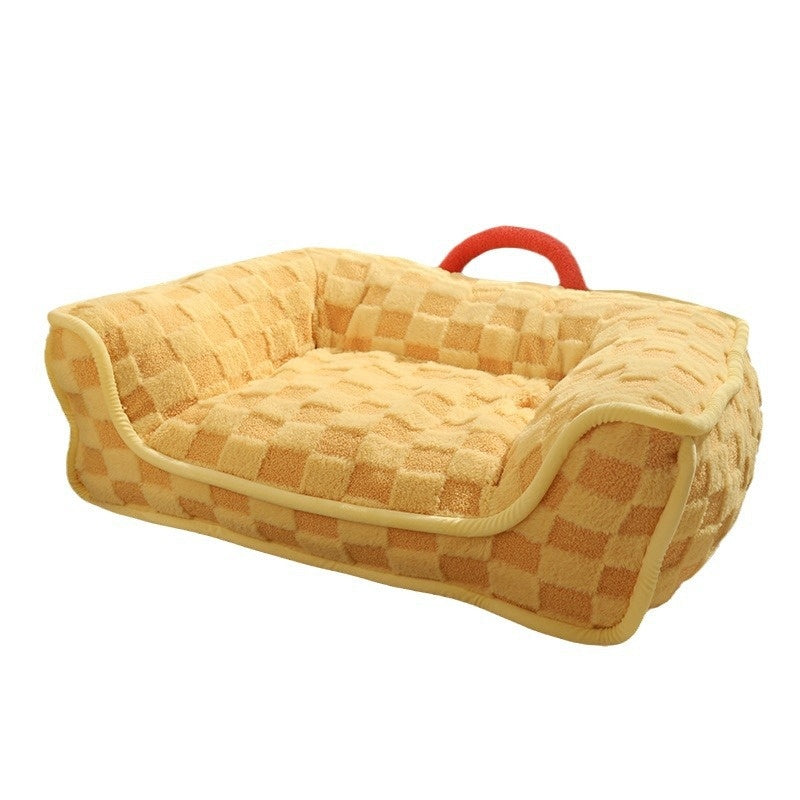 Warm Winter Plush Removable Washable Pet Nest Bed