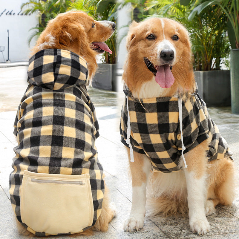 Fashion Simple Zipper Pocket Pet Sweater