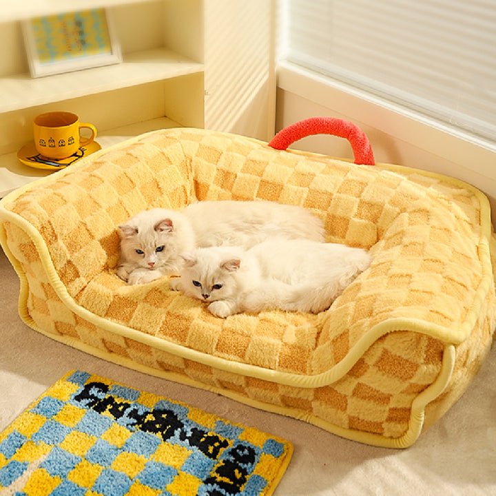 Warm Winter Plush Removable Washable Pet Nest Bed