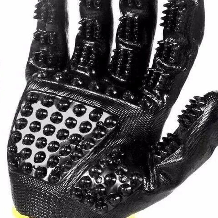 Pet Grooming Glove Soft Rubber Hair Removal Brush