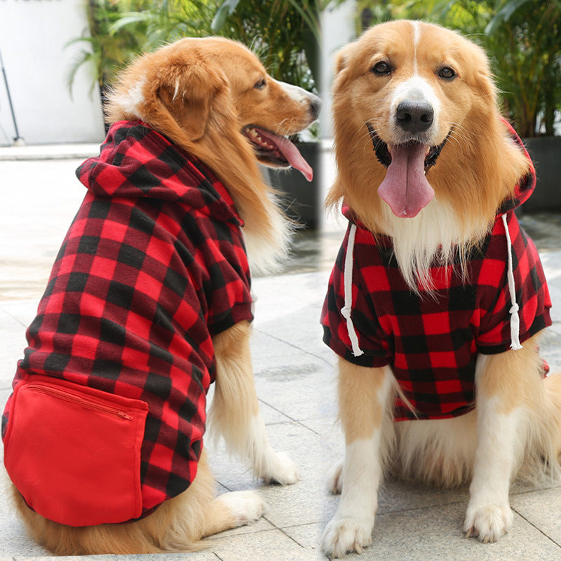 Fashion Simple Zipper Pocket Pet Sweater