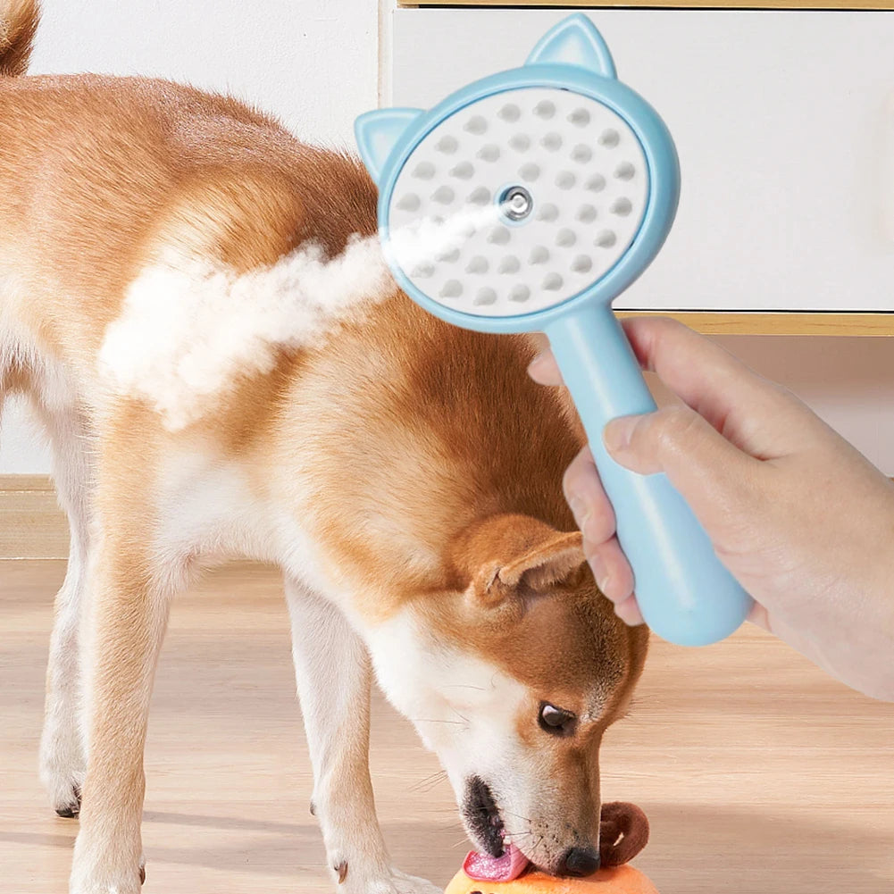 Rechargeable Mist Grooming Self Cleaning Pet Brush