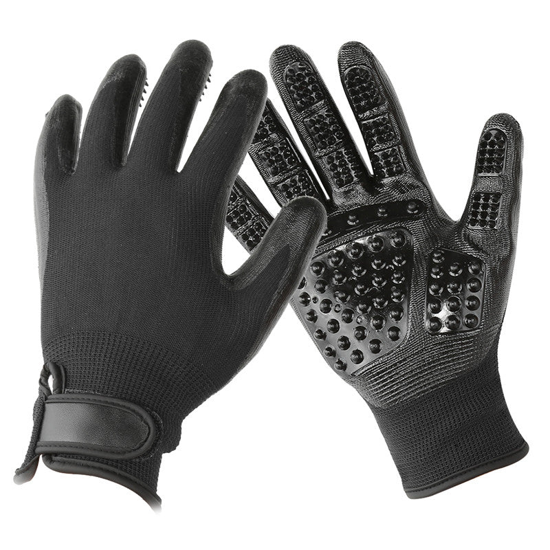 Pet Grooming Glove Soft Rubber Hair Removal Brush