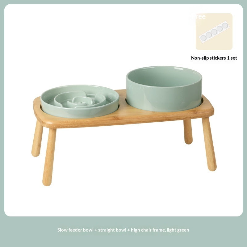 Ceramic Slow Feeding Anti Choking Pet Bowl