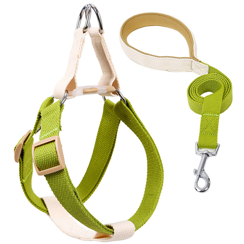 Colorful Pet Drawstring Leash Vest Style Adjustable Harness
