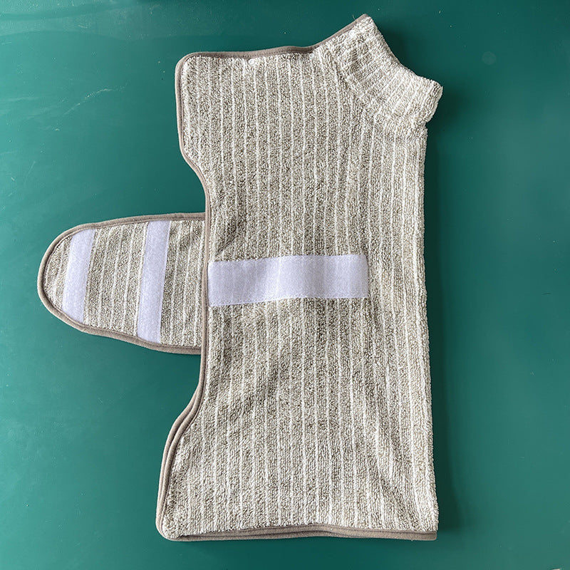 Pet Bath Robe Absorbent Towel Drying Apparel Wrap