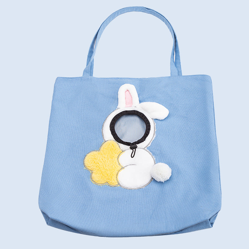 Animal Shaped Portable Pet Backpack Diaper Style Shoulder Bag