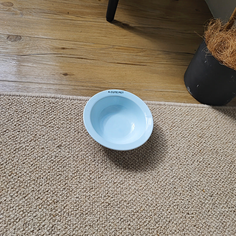 Anti Tumble Ceramic Double Bowl Pet Feeding Water Holder