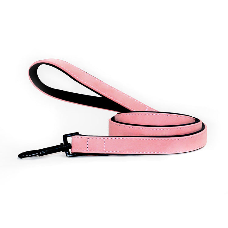Pull Resistant Leather Pet Leash Durable Strong Control Rope