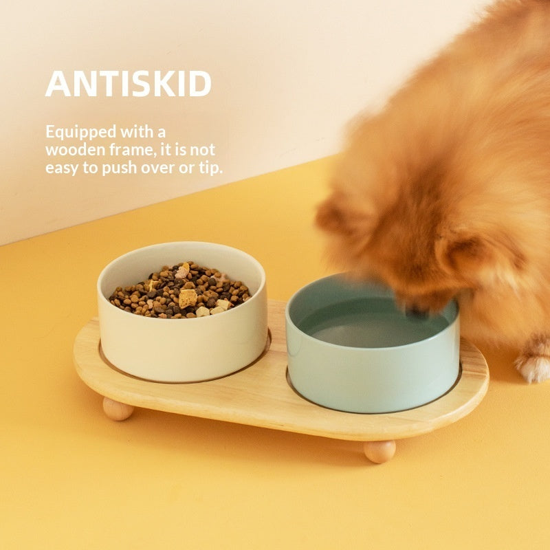 Ceramic Pet Food Bowl Feeding Supplies