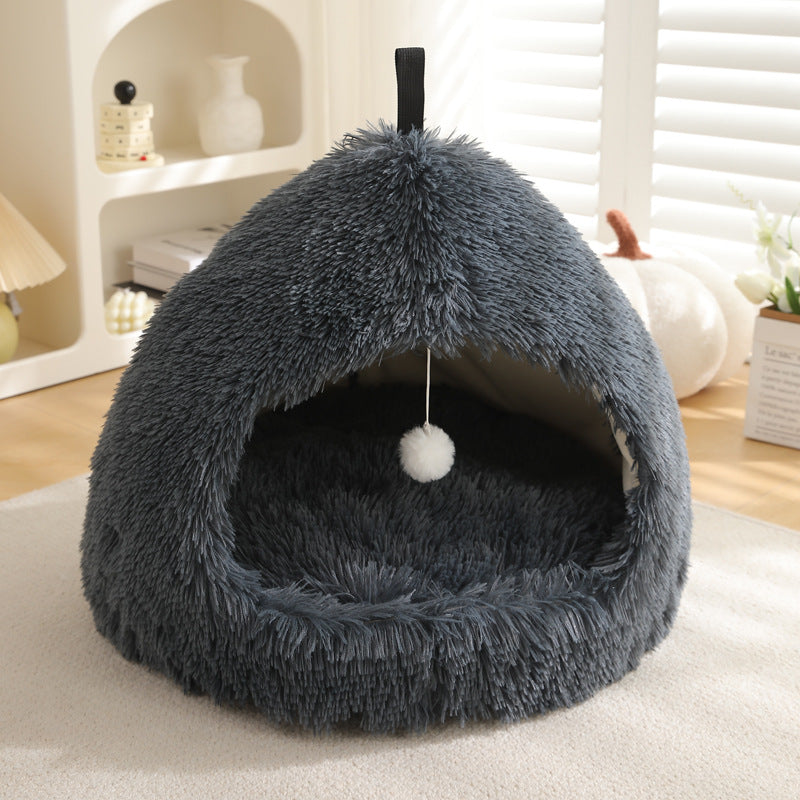 Plush Warm Winter Pet Nest Bed