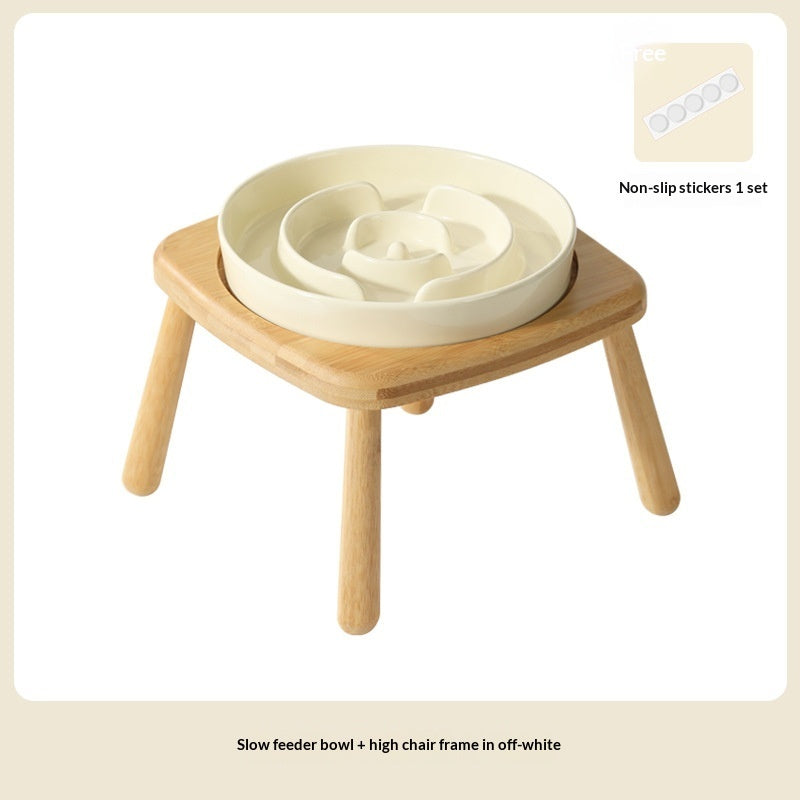 Ceramic Slow Feeding Anti Choking Pet Bowl