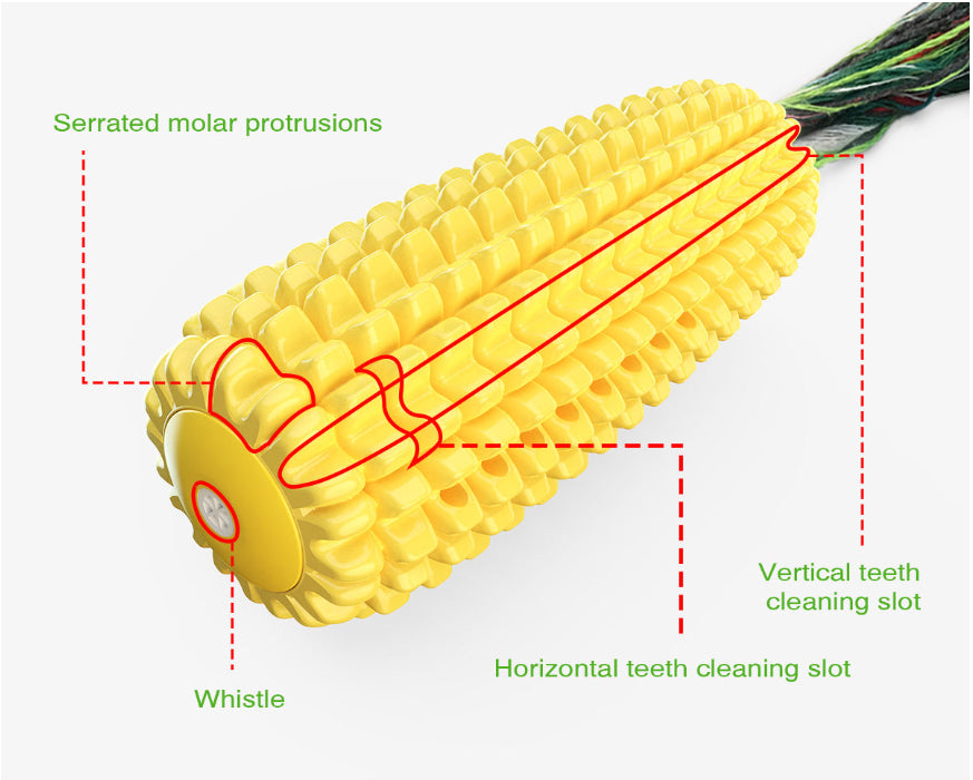 Pet Simulation Corn Chew Bite-Resistant Squeaky Toy