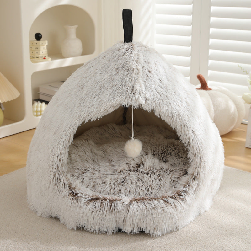 Plush Warm Winter Pet Nest Bed