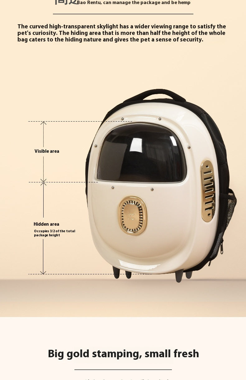 Pet Backpack Ventilated Heating Astronaut Travel Carrier