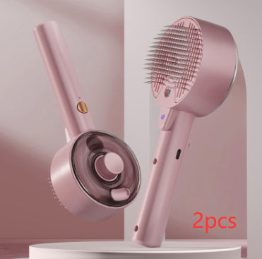 Self Cleaning Pet Steam Grooming Hair Removal Brush