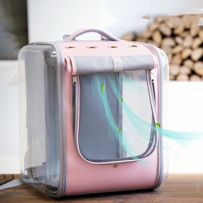 Portable Pet Backpack For Outdoor Travel Lightweight Carrier