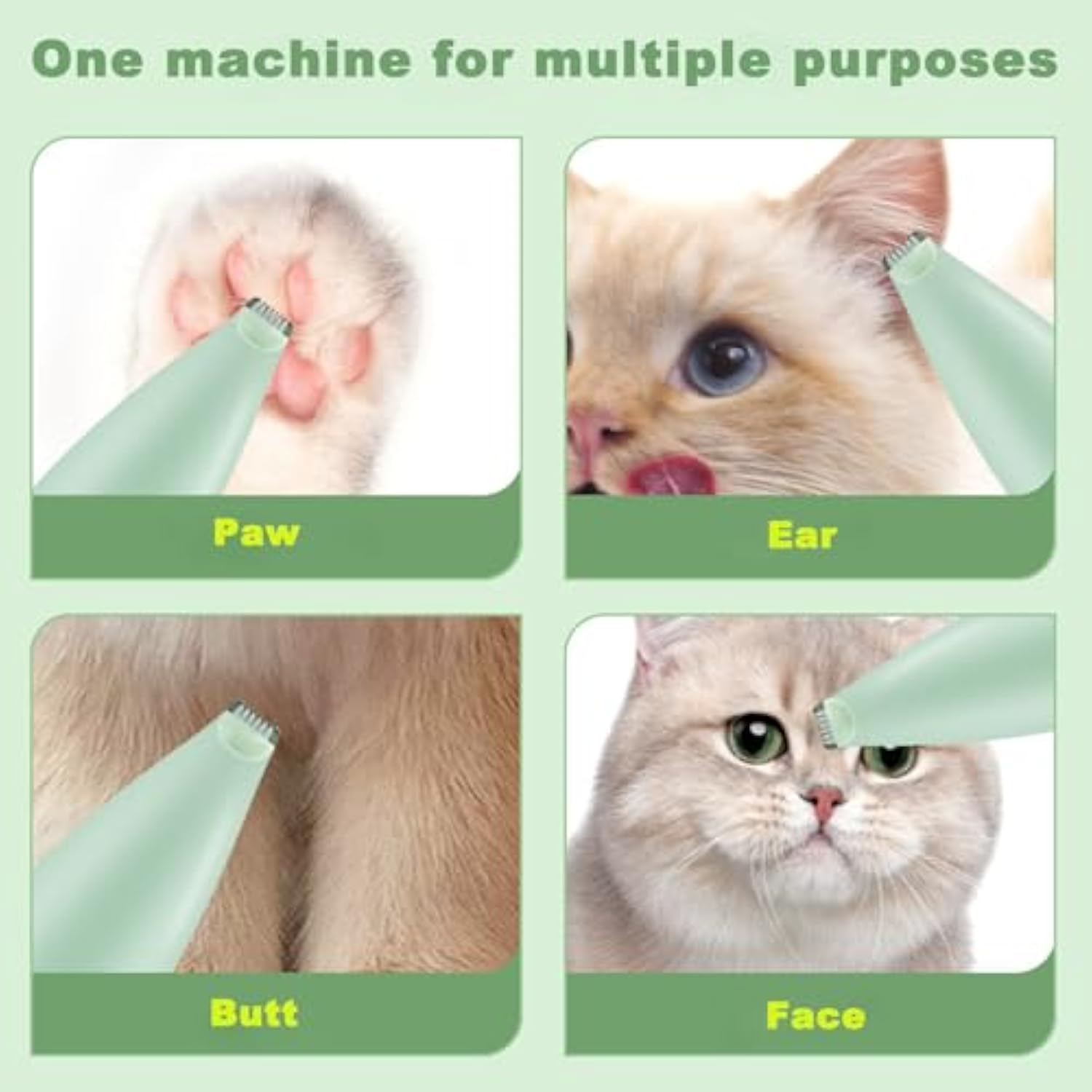 Rechargeable Ergonomic Pet Paw Grooming Trimmer Tool