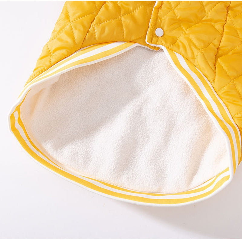 Warm Pet Quilted Cotton Vest For Outdoor Winter Use