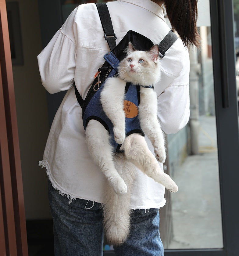 Portable Pet Backpack For Spring Outdoor Travel Carrier