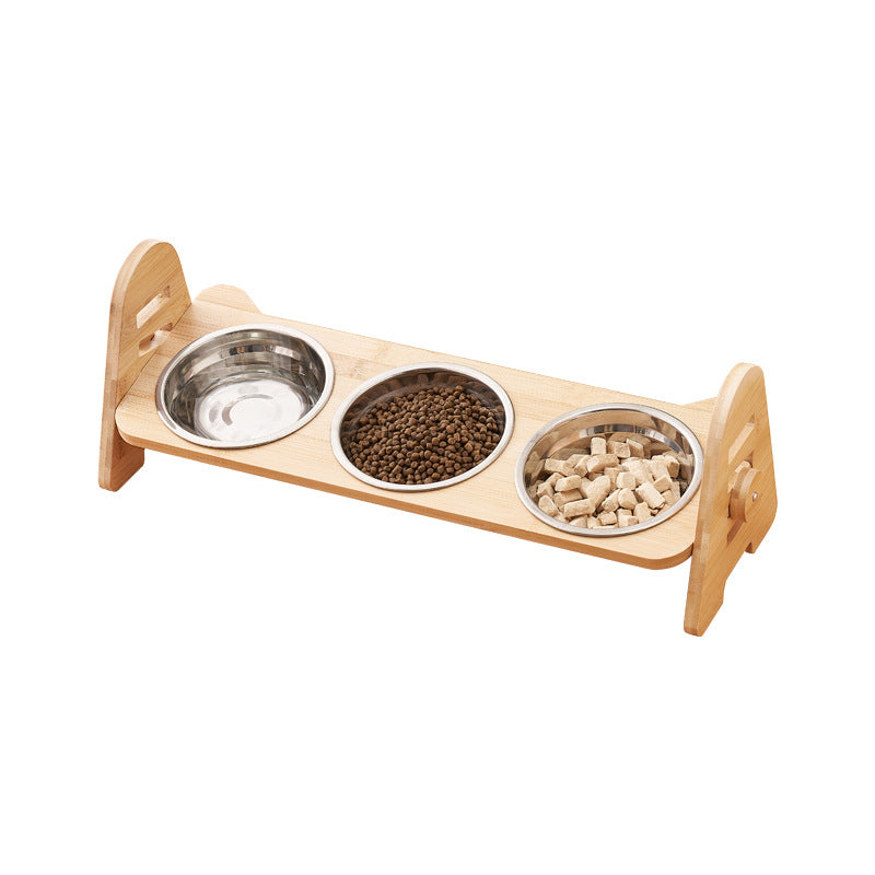 Oblique Neck Support Pet Drinking Bowl