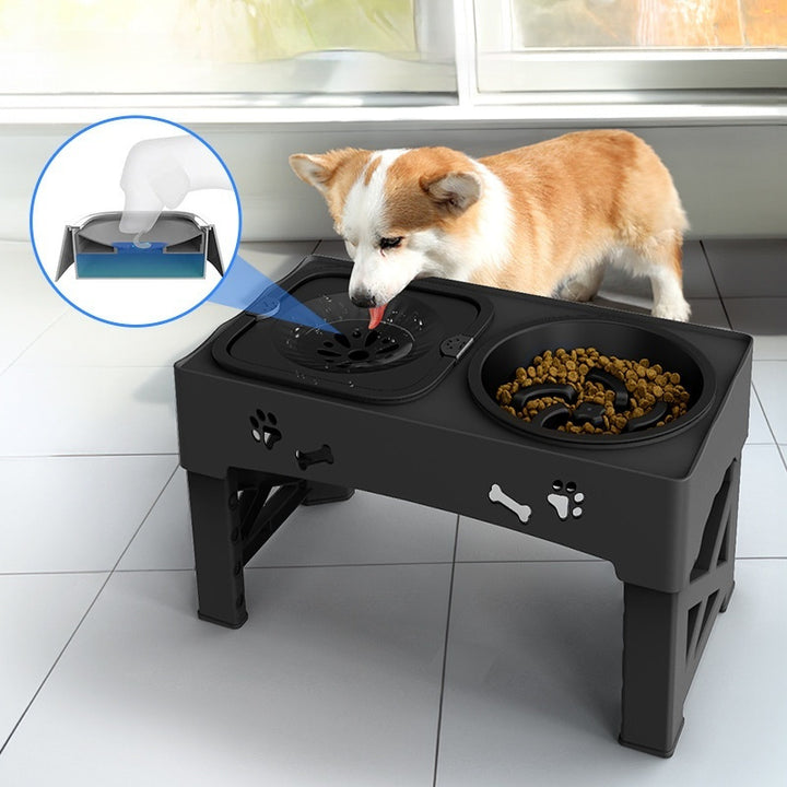 Stainless Steel Double Bowl Elevated Pet Feeder